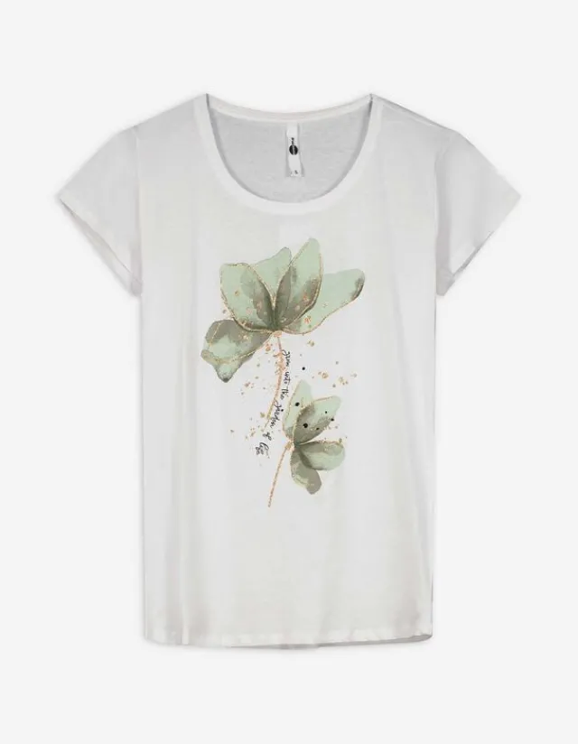 Outlet T-Shirt - Glitzerprint - Damen T-shirts