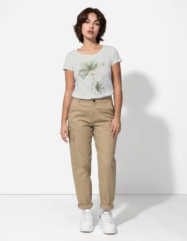 Outlet T-Shirt - Glitzerprint - Damen T-shirts