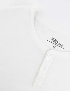 New T-Shirt - Henley-Ausschnitt Herren T-shirts
