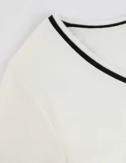 Best T-Shirt - Kontraststreifen - Damen T-shirts