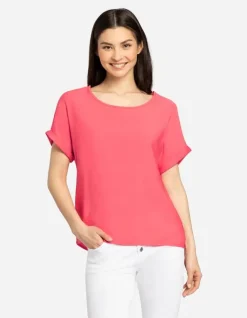 Sale T-Shirt - LENZING&trade; ECOVERO&trade; Damen Damenmode Unter 10 Euro|Blusen