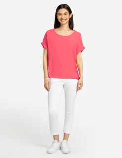 Sale T-Shirt - LENZING&trade; ECOVERO&trade; Damen Damenmode Unter 10 Euro|Blusen