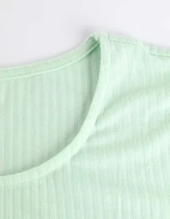Discount T-Shirt - Muschelsaum Damen T-shirts