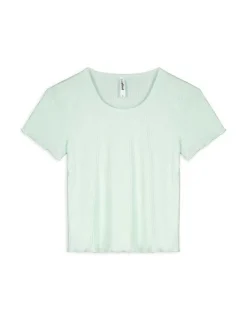Discount T-Shirt - Muschelsaum Damen T-shirts