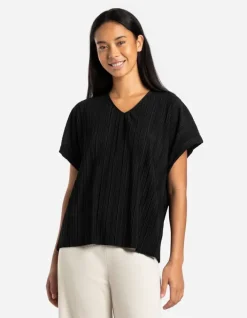 New T-Shirt - Plisseefalten - Damen T-shirts