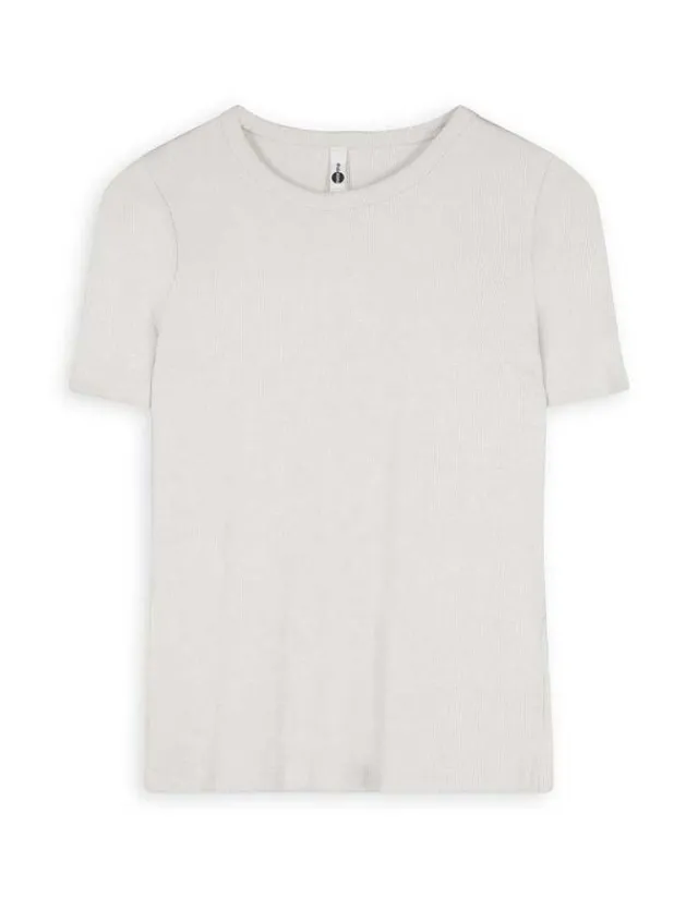Discount T-Shirt - Rippenstruktur - Damen T-shirts