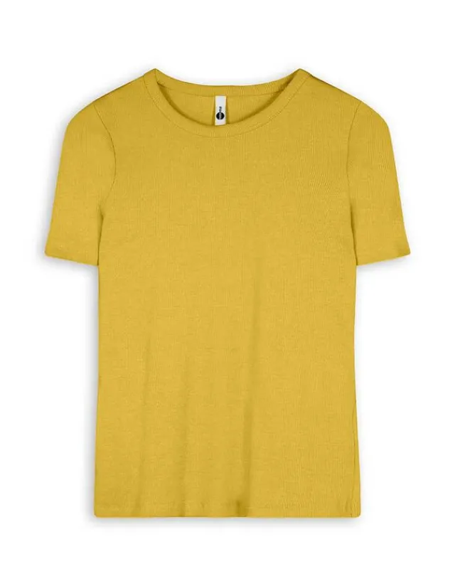 Hot T-Shirt - Rippenstruktur - Damen T-shirts