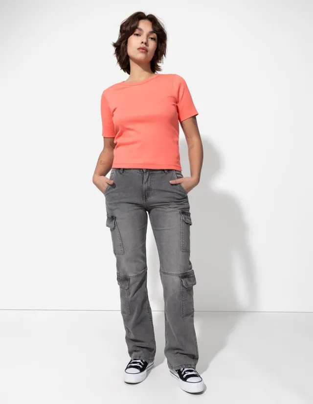Best T-Shirt - Rippenstruktur - Damen T-shirts