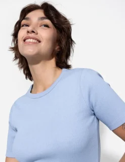 Sale T-Shirt - Rippenstruktur - Damen T-shirts
