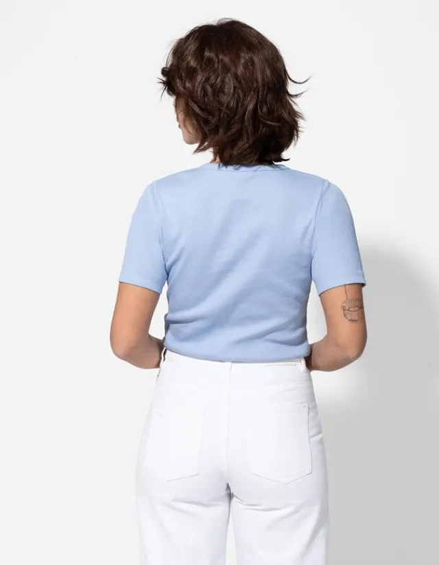 Sale T-Shirt - Rippenstruktur - Damen T-shirts