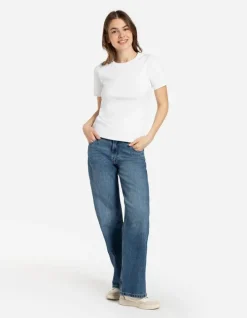 Best T-Shirt - Rippenstruktur - Damen Nachtwäsche