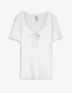 Discount T-Shirt - Schl&uuml;sselloch-Ausschnitt Damen T-shirts