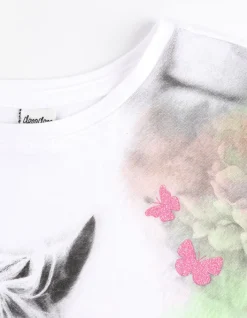 Discount T-Shirt - Spitzenbesatz Kinder Mädchenkleidung