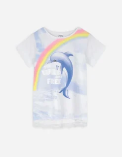 Clearance T-Shirt - Spitzenbesatz - Kinder Mädchenkleidung