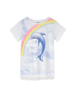 Clearance T-Shirt - Spitzenbesatz - Kinder Mädchenkleidung