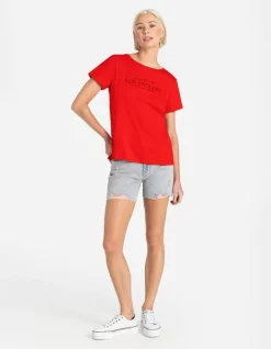 New T-Shirt - Stickereien Damen T-shirts