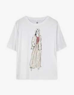 Outlet T-Shirt - Stickereien - Damen T-shirts
