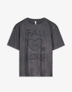 Discount T-Shirt - Used-Look Damen T-shirts