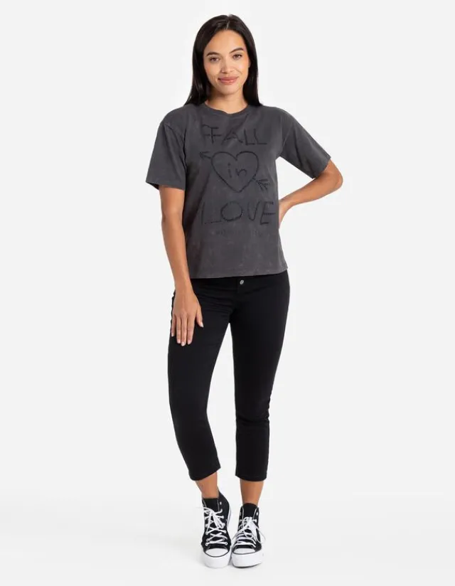 Discount T-Shirt - Used-Look Damen T-shirts