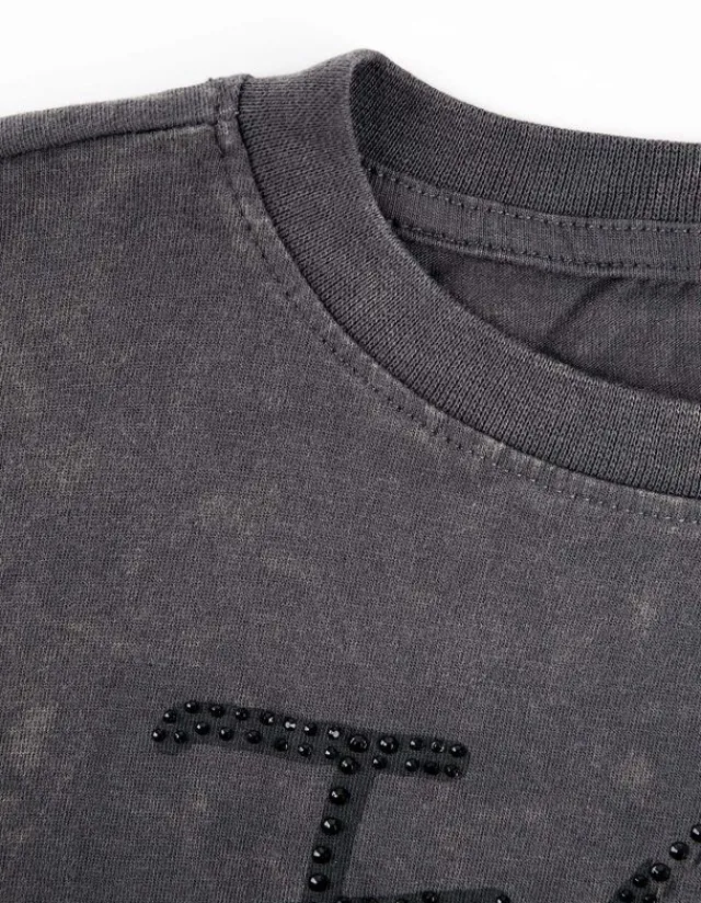 Discount T-Shirt - Used-Look Damen T-shirts